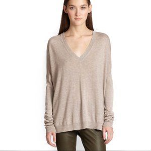 Vince wool cashmere blend heather taupe L